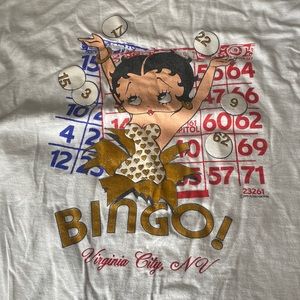 BETTY BOOP BINGO VIRGINIA CITY, NV VINTAGE SHIRT KFS/FLEISCHER 1996
